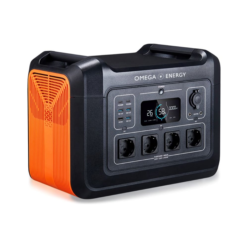 Изображение товара Портативная электростанция OMEGA ENERGY 2400 UPP-2400 мощная и надежная