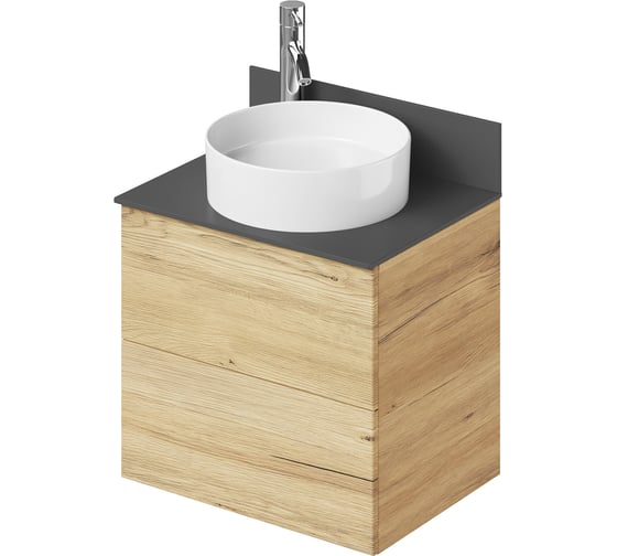 Изображение товара Тумба со столешницей подвесная ИТАНА Icon 60 604x453x550 Дуб Мавелла Голд 4657836465426