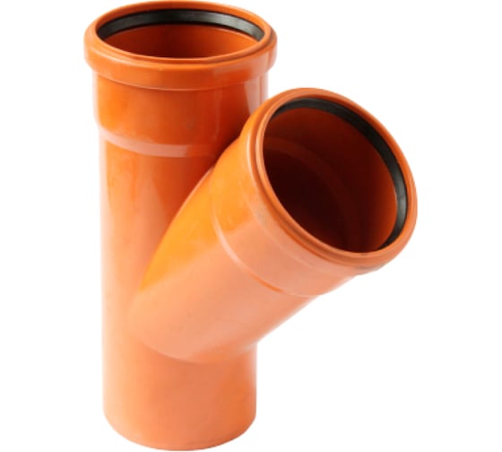 Изображение товара Тройник Valfex 45 160-110 РЫЖИЙ наружная канализация 33160110