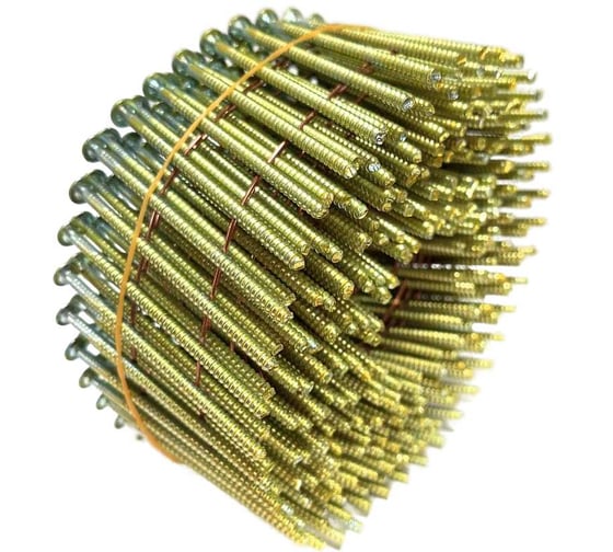 Изображение товара Гвоздь барабанный оцинкованный затупленный Пневмопарк 2,5/50 мм ершённый, по 1200 шт МР-652633