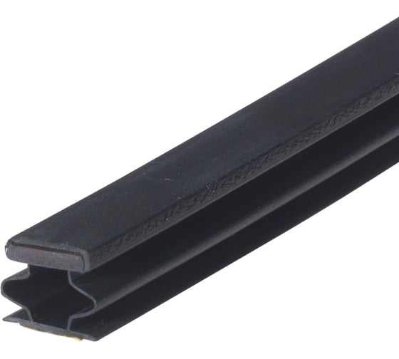 Изображение товара Комплект магнитного уплотнителя на дверь (3 шт. по 2100 мм) Doorlock черный, самоклеящийся 82310