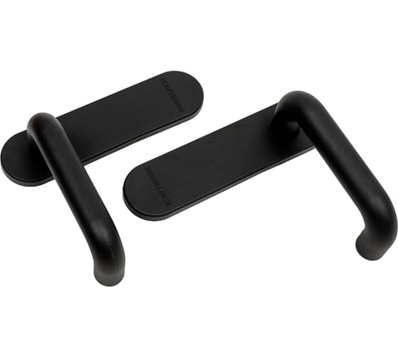 Изображение товара Гарнитур для противопожарных дверей DOORLOCK V S38KP/F UG серия Variant, без отверстия, на короткой накладке, черный, подпружиненный, А=47-75мм 79055