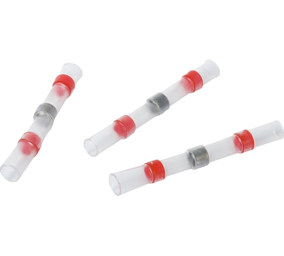 Изображение товара Термоусаживаемые соединители под пайку HLT ТСПП 1.0 красный 10шт. (50уп./уп.) 084-13-040