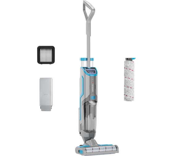 Изображение товара Моющий вертикальный пылесос с аккумулятором Teqqo Aquastick 3 в 1, для дома, для ковров, для дивана, для ламината AQS1A