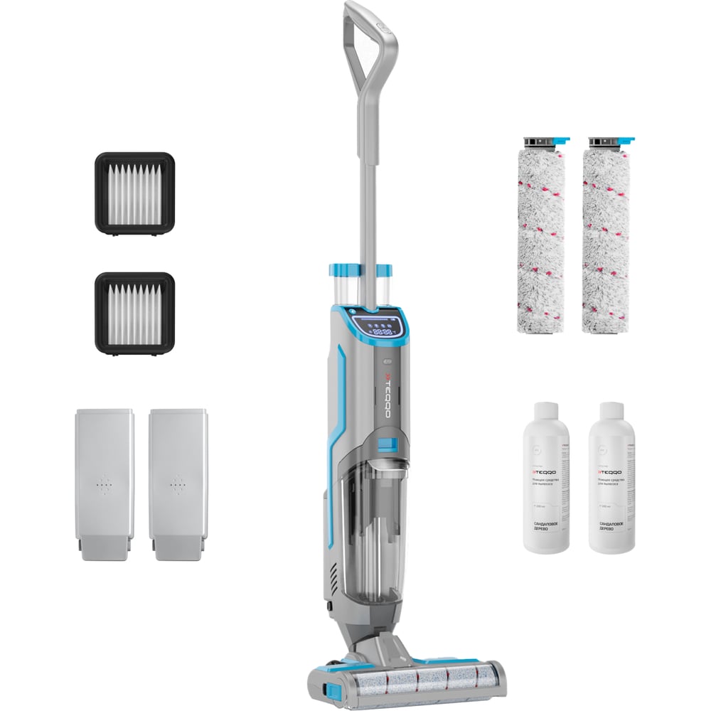 Изображение товара Беспроводной пылесос Teqqo Aquastick 3 в 1 Plus с влажной уборкой и HEPA фильтром