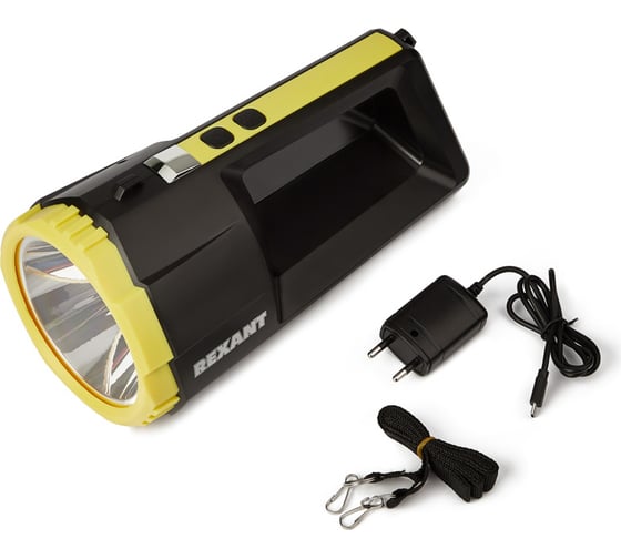 Изображение товара Светодиодный аккумуляторный фонарь REXANT с боковым светом, powerbank, 4800 мАч, Micro USB 75-7824