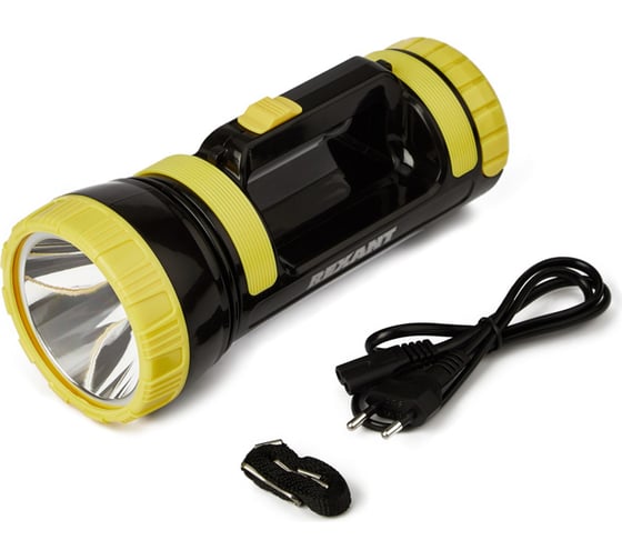 Изображение товара Светодиодный аккумуляторный фонарь REXANT с боковым светом, powerbank, солнечная батарея 75-7822