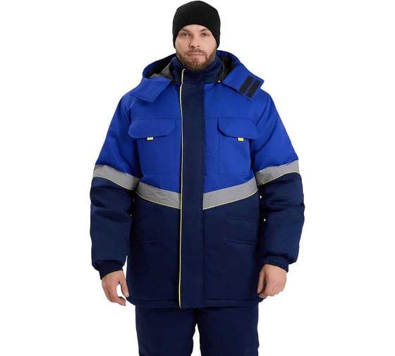 Изображение товара Куртка мужская утепленная Уралспецзащита Северная широта цвет синий/васильковый размер 72-74/182-188 з43-ку-син-72-182