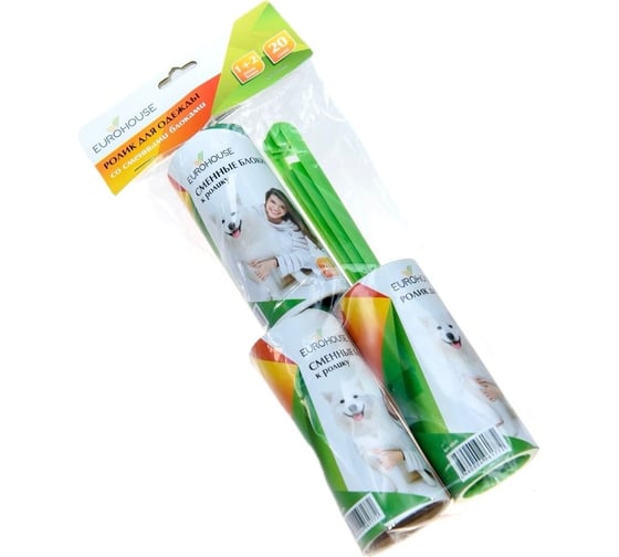 Изображение товара Ролик для одежды EUROHOUSE 20 слоев + 2 блока 4849