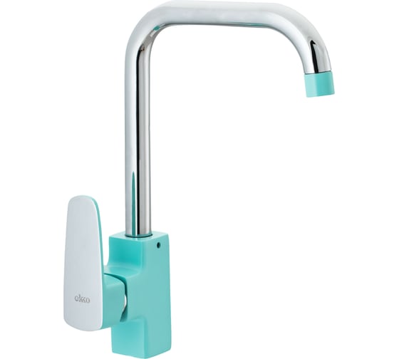 Изображение товара Смеситель для кухни Ekko с гайкой бирюзовый E40303