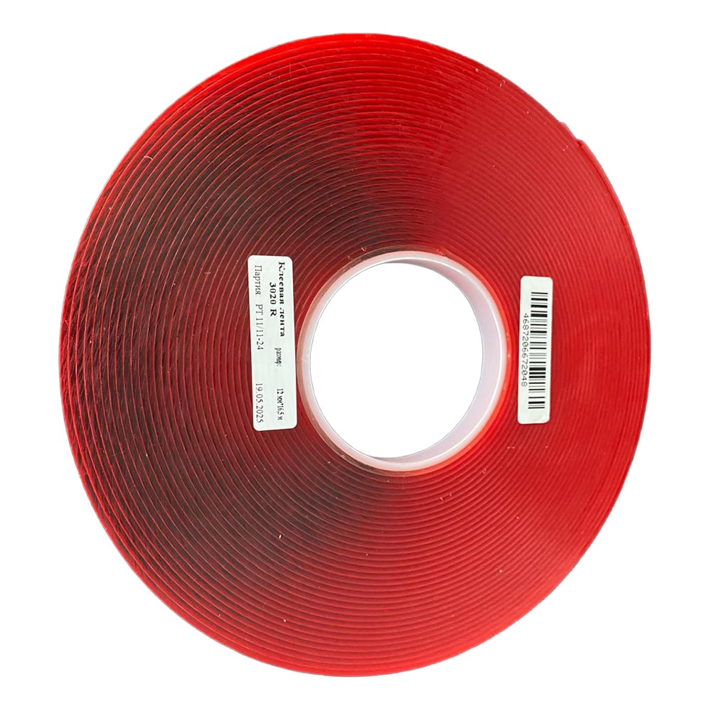 Изображение товара Вспененный акриловый скотч SV Tapes 3020R 12мм 16,5м, водостойкий морозостойкий