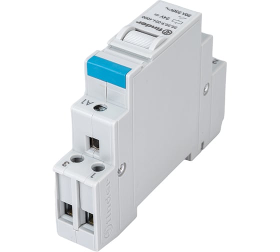 Изображение товара Модульное реле Finder 2НО контакта 20А, = 24В DC, 222290244000