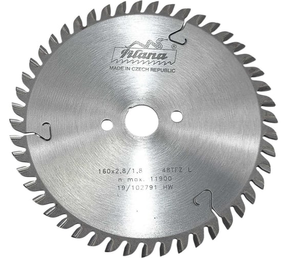 Изображение товара Пила дисковая PILANA TCT 160x2.8/1.8x20 z48 91 TFZ L CT00650317