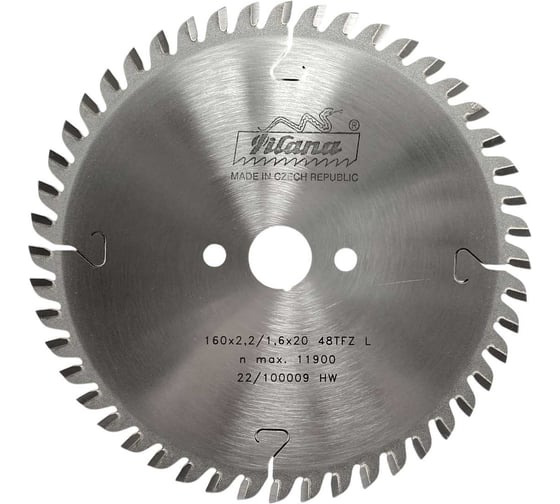 Изображение товара Пила дисковая PILANA TCT 160x2.2/1.6x20 z48 91 TFZ L CT00650315