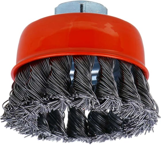 Изображение товара Щетка чашечная ЕРМАК PROFI для УШМ, плетеные пучки стальной проволоки 0.5мм, 65мм, М14 679-037
