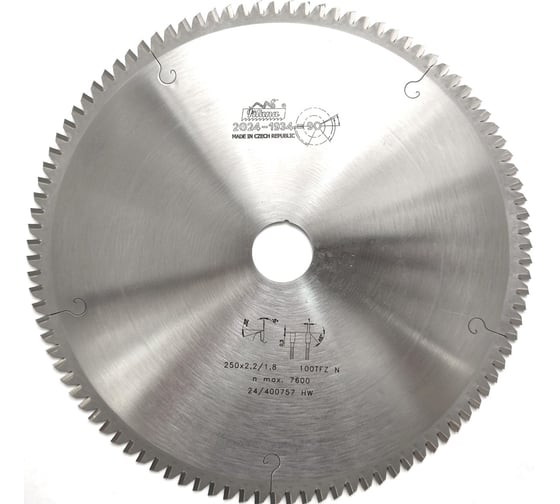 Изображение товара Пила дисковая TCT PILANA 250x2.2/1.8x30 z100 87.1 TFZ N CT00650253