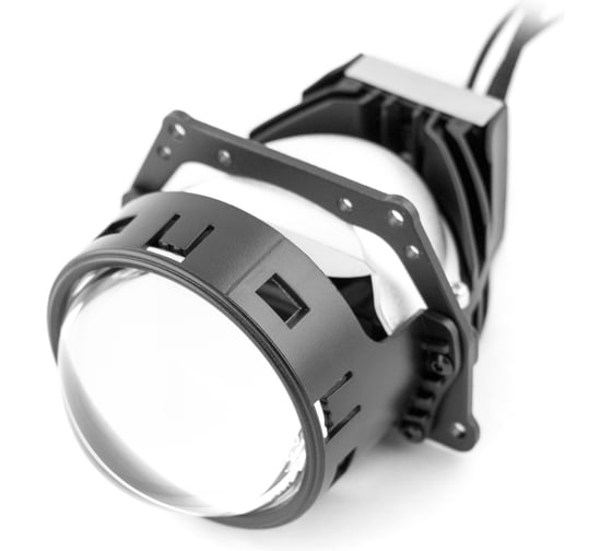 Изображение товара Светодиодные модули ближнего/дальнего света NIGHT ASSISTANT Progressive, линзованные, бескорпусные, 12В, 47/50Вт, 5500К, 3 дюйма, компл. 2шт. MTF Light HL47K55