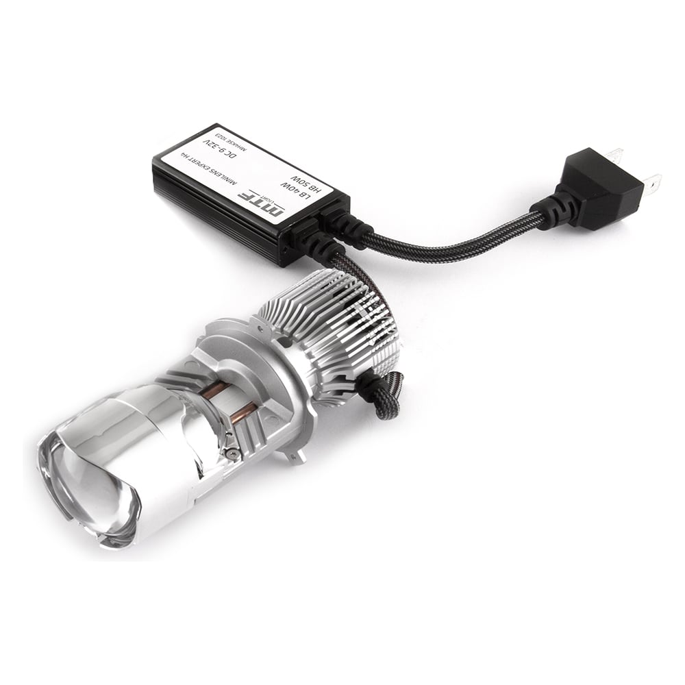 Изображение товара Светодиодные лампы серии MiniLENS EXPERT H4/H19 12/24V 40/50W 5500K 5000LM комплект 2 шт