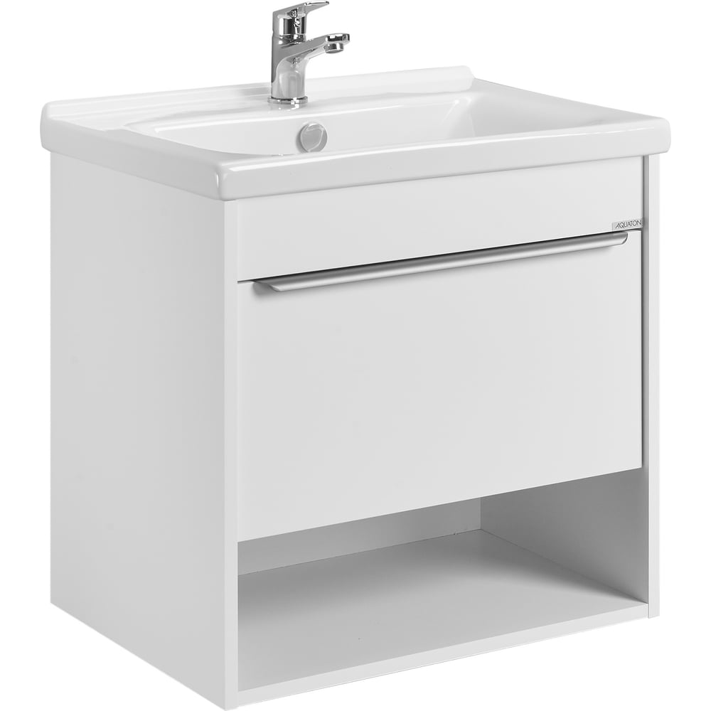 Изображение товара Тумба под раковину AQUATON Хоуп 60 белый матовый современная мебель для ванной