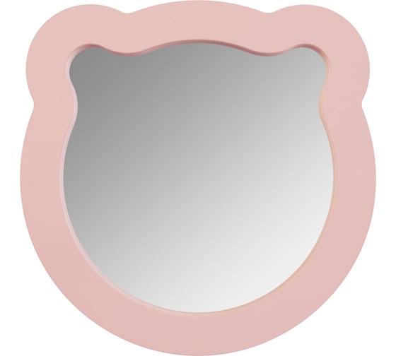 Изображение товара Зеркало AQUATON Каспер Мишка фигурное розовое матовое 1A283502CR1E0