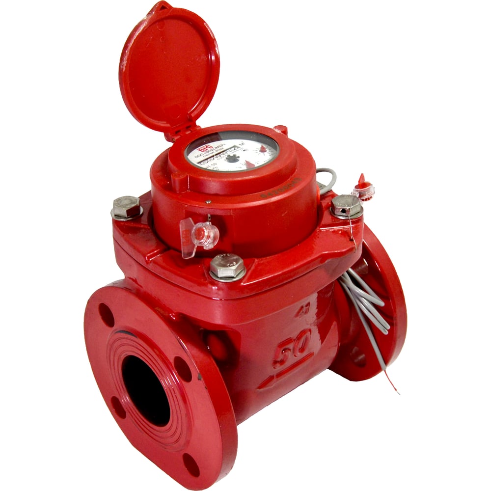 Изображение товара Счетчик горячей воды ООО Водомер ТВСНТ 50 40 м³/ч IP54 для учета горячей воды