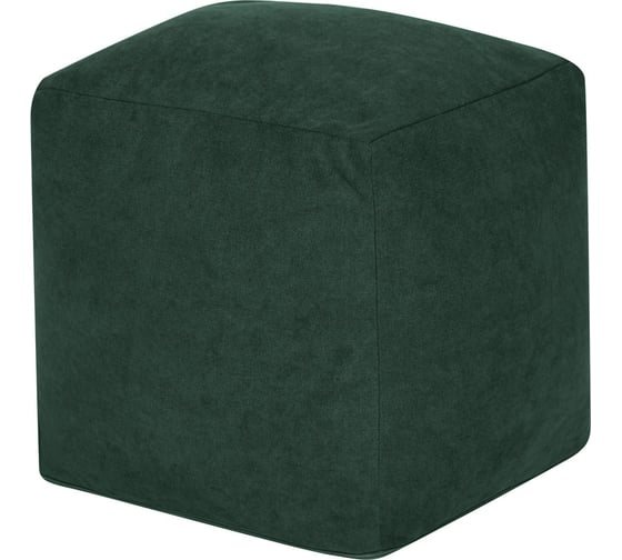 Изображение товара Пуфик DreamBag куб зеленый велюр 3922801