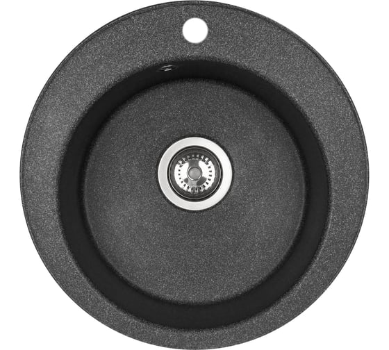 Изображение товара Мойка для кухни AQUATON Шелли круглая графит 1A734732SS210