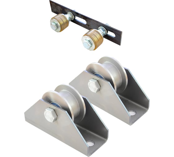 Изображение товара Комплект для откатных ворот своими руками Rolik-Opt СТ300 под П-образный профиль, 20x20 мм С3606-К03