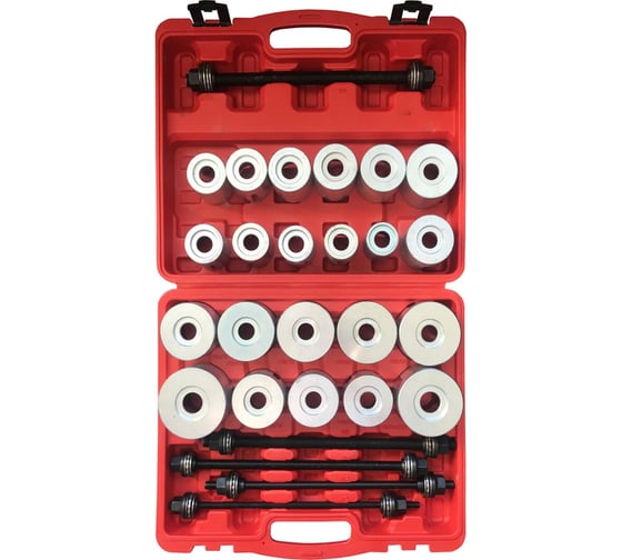 Изображение товара Набор для выпрессовки и запрессовки сайлентблоков Сорокин М10-М18, 27 шт 40.35