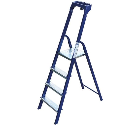 Изображение товара Стремянка стальная Алюмет с пластиковым органайзером 4 ступени M8404AK011