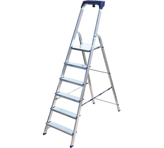 Изображение товара Стремянка алюминиевая Алюмет с пластиковым органайзером 6 ступеней AM706AK011