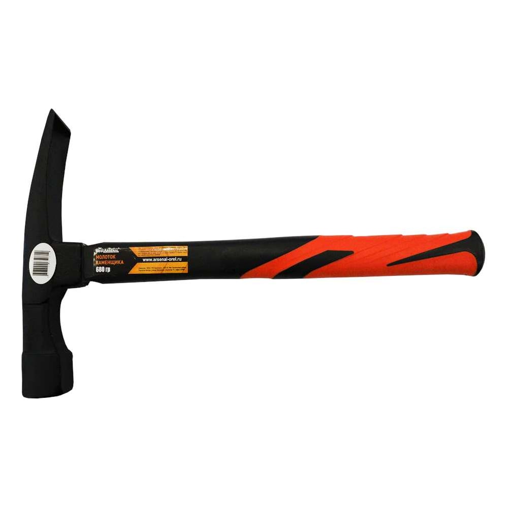 Изображение товара Молоток каменщика MegArsenal 680 гр с фиберглассовой рукояткой