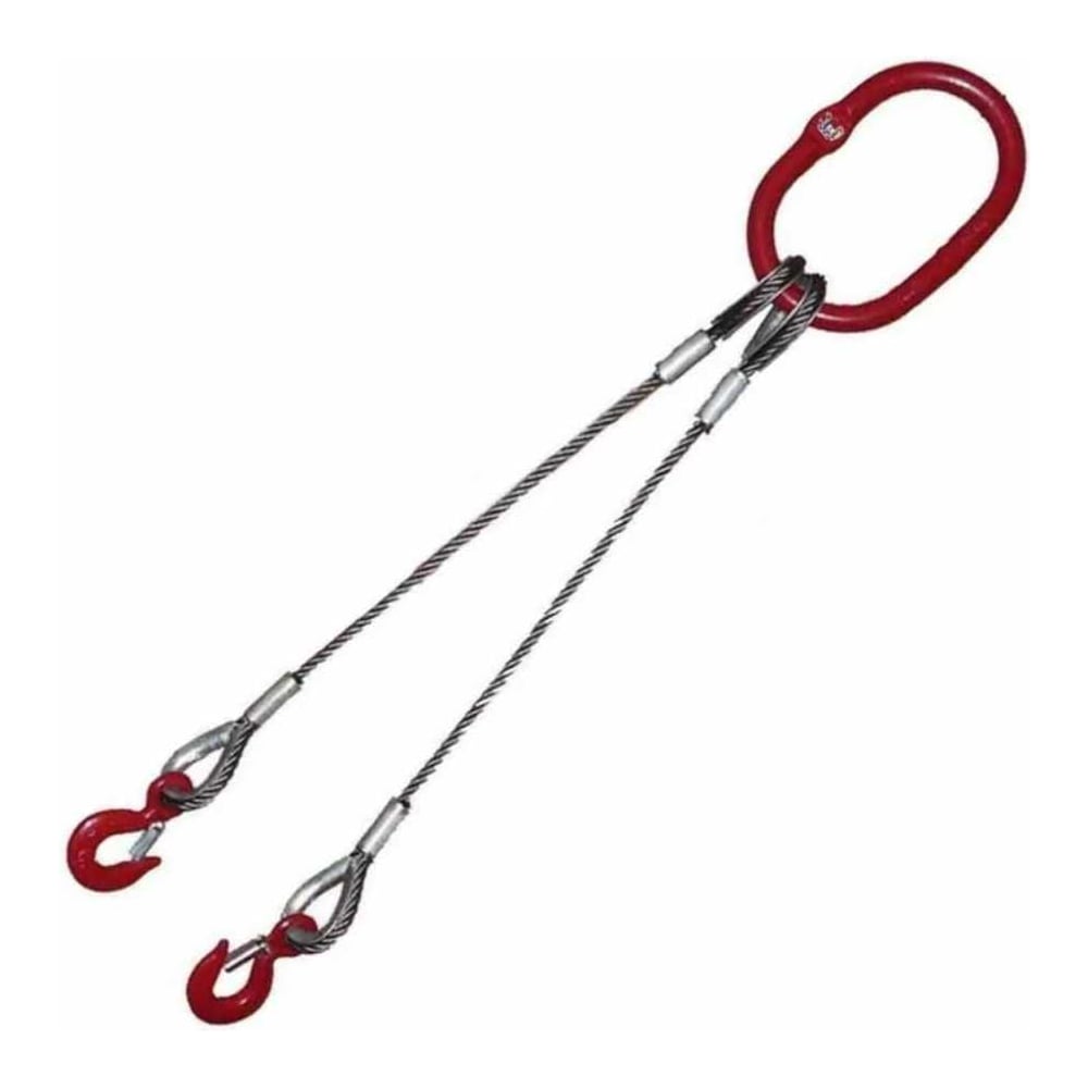 Изображение товара Строп канатный двухветвевой GPR 2СК 10 т, 6 м для подъема грузов