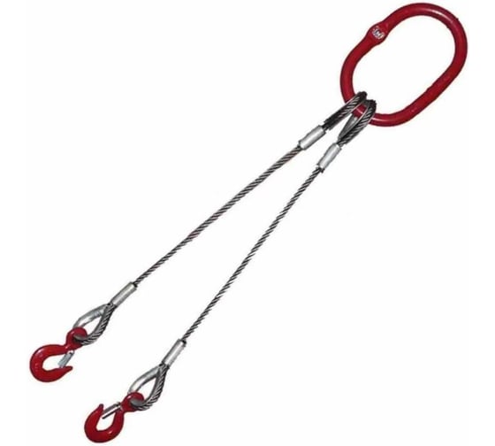 Изображение товара Строп канатный двухветвевой GPR 2СК 10 т, 3,5 м, втулка 4631177625718