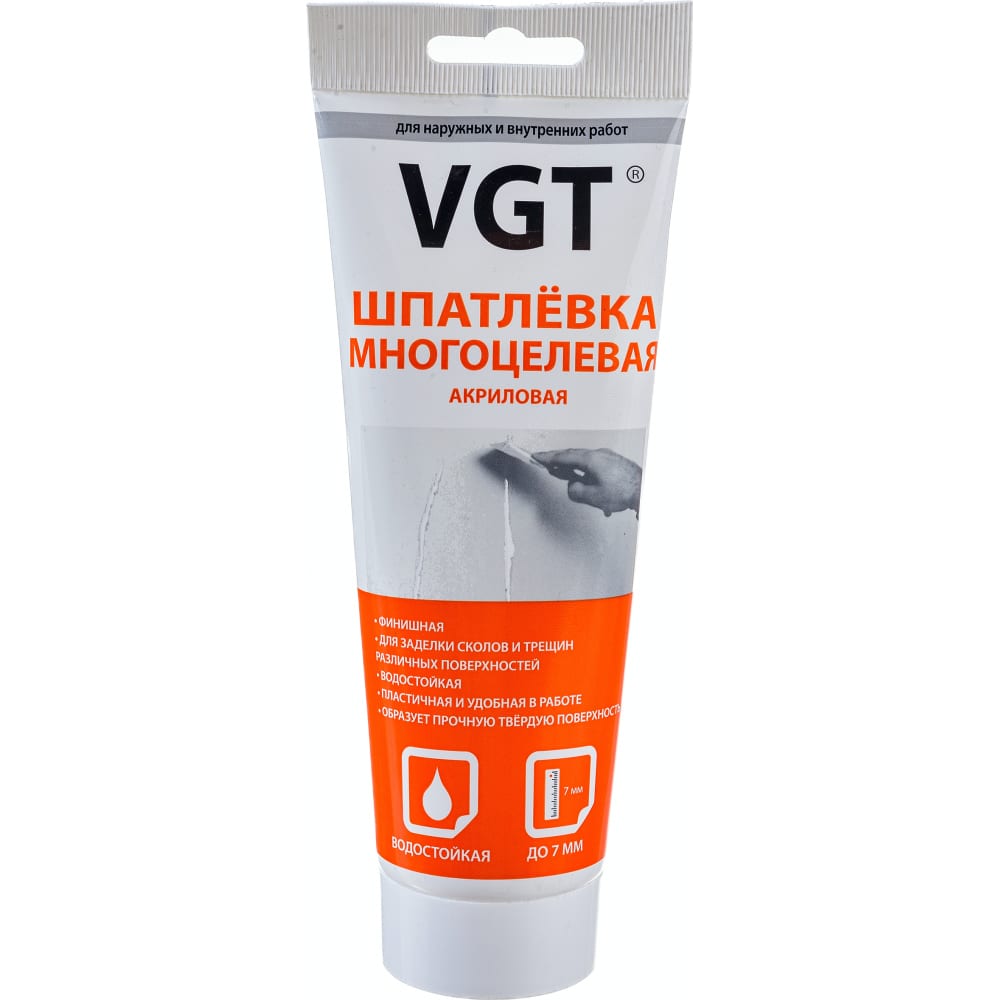 Многоцелевая акриловая шпаклевка для наружных и внутренних работ VGT