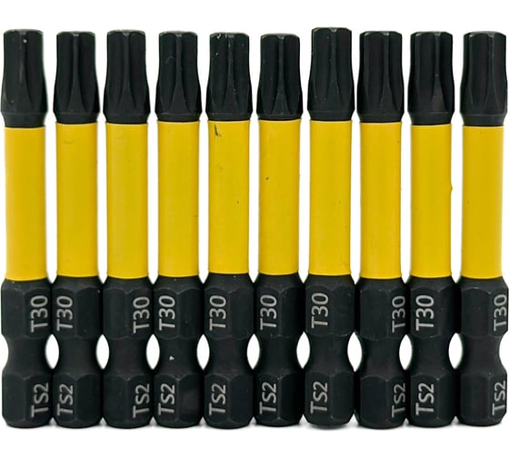 Изображение товара Бита магнитная SKOLE (BT2) 10 шт, T30-50, сталь S2 оригинал BT2-T3050