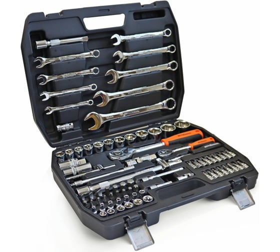 Изображение товара Набор ручного инструмента MegArsenal 82 предмета с 6-гранными головками МА-36-2