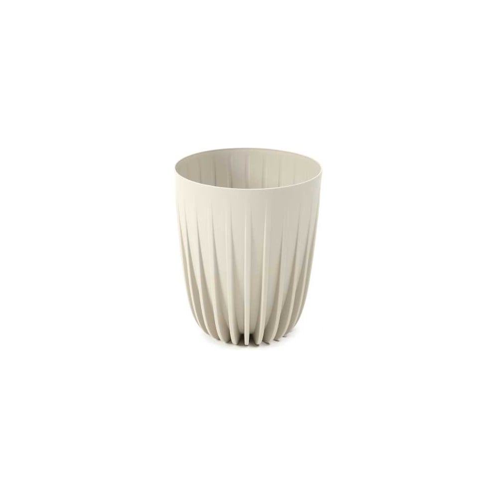 Изображение товара Кашпо ФлораПласт MIRA d145мм, h17см, бежевое, 1.5 л