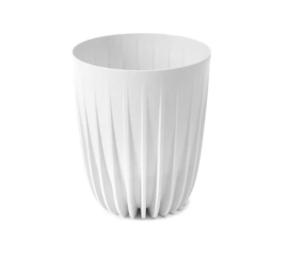 Изображение товара Кашпо ФлораПласт пластик MIRA d145мм, h17см, 1.5 л, белый 072669
