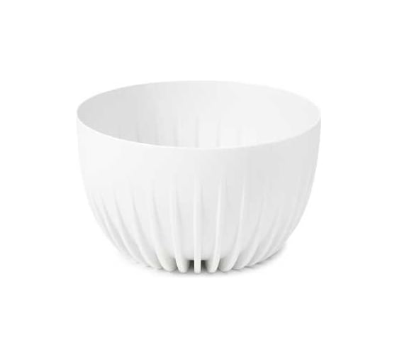 Изображение товара Кашпо ФлораПласт пластик миска MIRA d24см. h14см, 3.6 л, белый 072679
