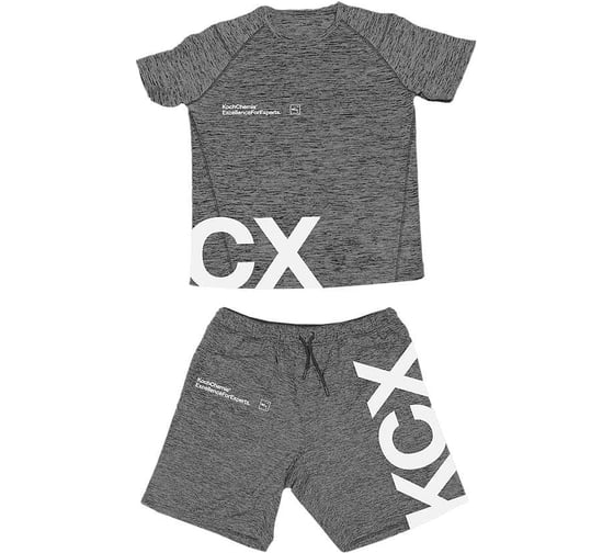 Изображение товара Комплект шорты и футболка с коротким рукавом Koch Chemie цвет серый размер XXXL  58800-XXXL 3202