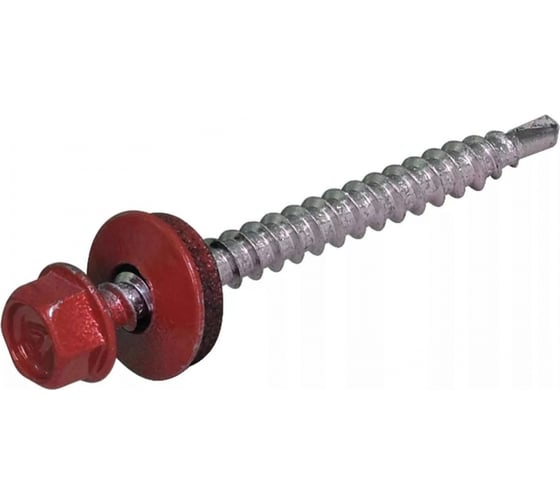 Изображение товара Кровельный саморез Госкреп 4,8х70 RAL 3011 коричнево-красный, 30 шт., пл.конт 280 мл 1-0036347