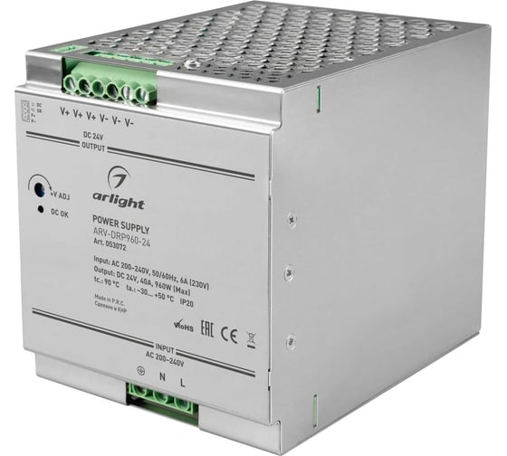 Изображение товара Блок питания Arlight ARV-DRP960-24 1шт 053072