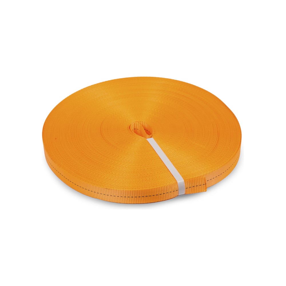 Изображение товара Лента текстильная UVE полиэстер 25мм 1200кг оранжевая 100м ролик