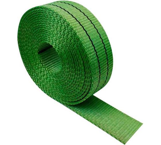 Изображение товара Лента текстильная UVE полиэстер (PES), 60мм, 8000кг, зеленая, (ролик, 100 м) ltp608000green