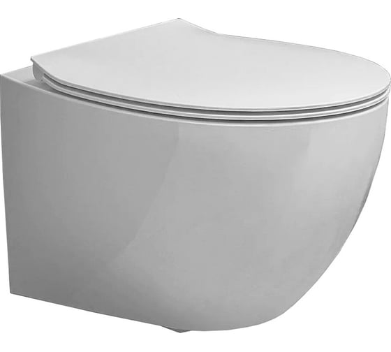 Изображение товара Унитаз подвесной безободковый Hatria PLANETA слив Vortex без сиденья, белый Y9E501