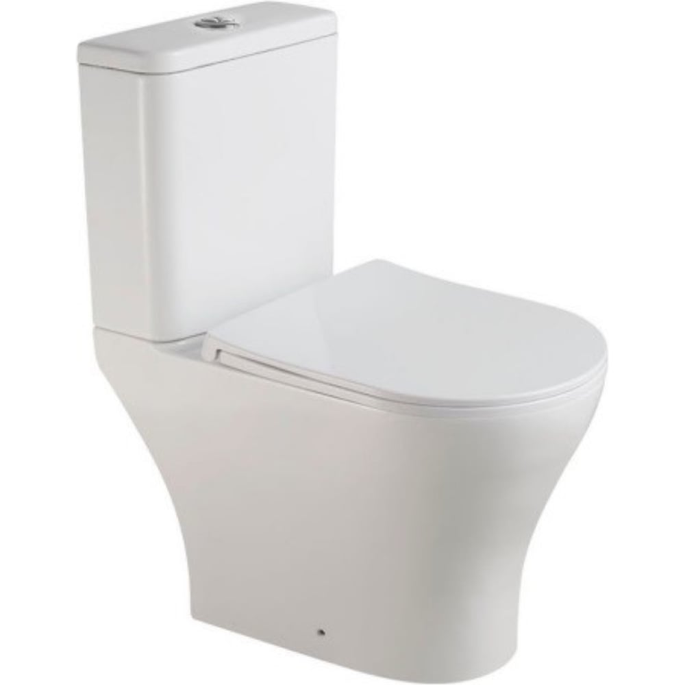 Изображение товара Напольный унитаз Stella Polar торнадо с сиденьем и системой безободкового слива