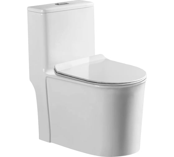 Изображение товара Унитаз моноблок напольный Stella Polar с сиденьем, Куэнка KN6831000, белый SP-00001878