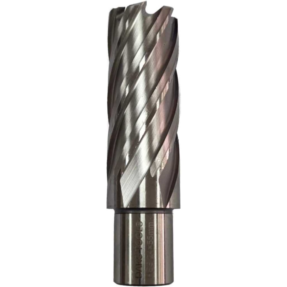 Изображение товара Сверло корончатое DAKSTOOLS 24 мм 55 мм быстрорежущая сталь Weldon 19