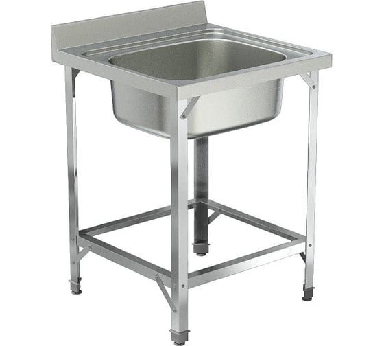 Изображение товара Ванна моечная цельнотянутая ООО ПФ "ТЕХНО-ТТ" нержавеющая сталь, ВМЦ1-506н ВМЦ1-506н